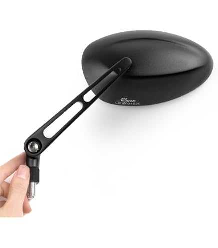 Amazon | MAGAZI マガジ ミシー バイクミラー 黒 左右セット 10mm 1.25